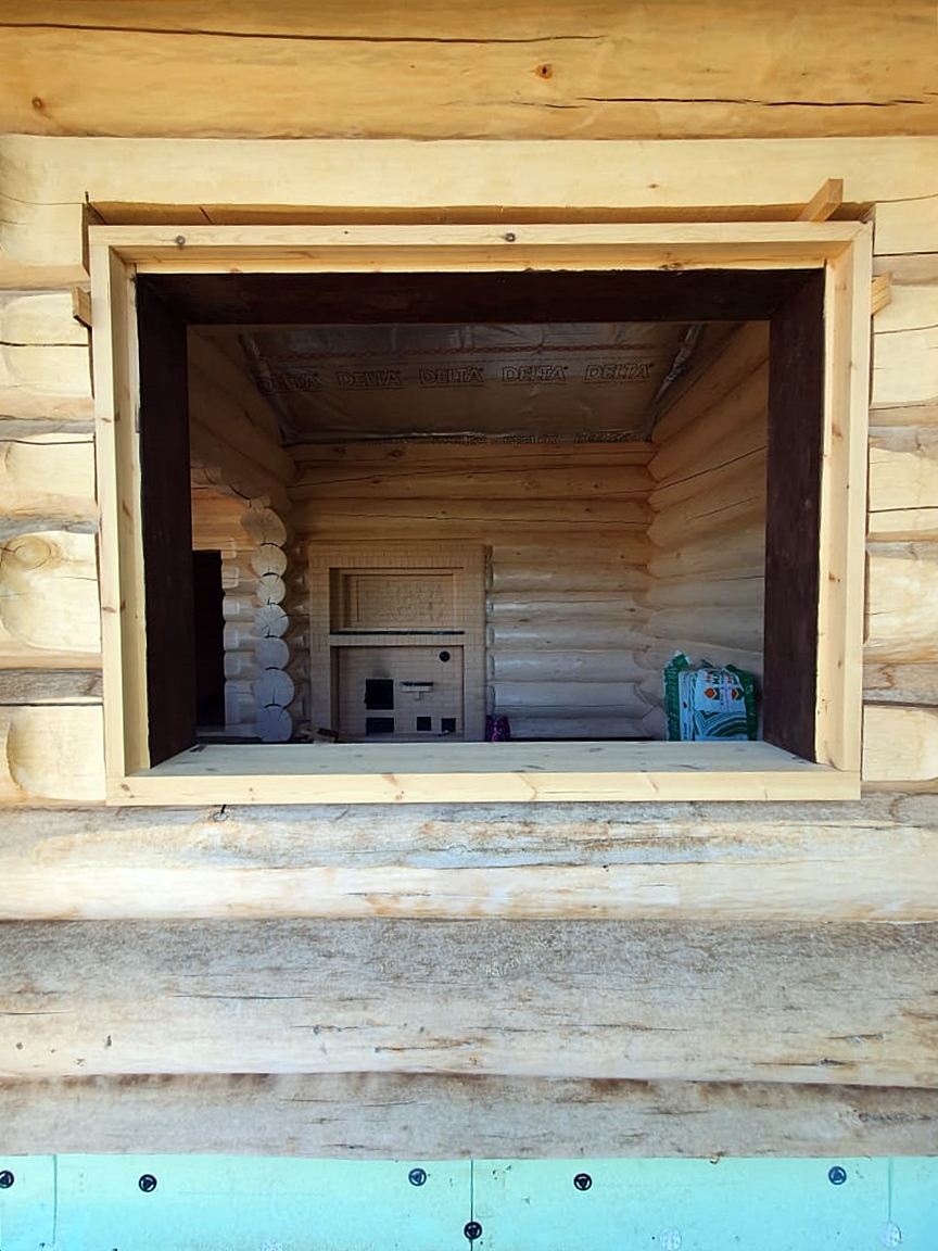 Как установить пластиковое окно в деревянном доме?