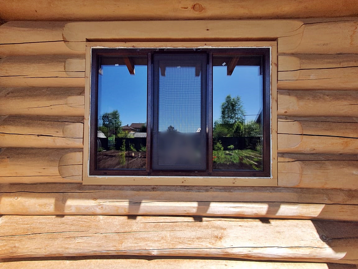 Устройство обсады в деревянном доме - правила и советы | Окосячка сруба,  проем окна и двери - как сделать